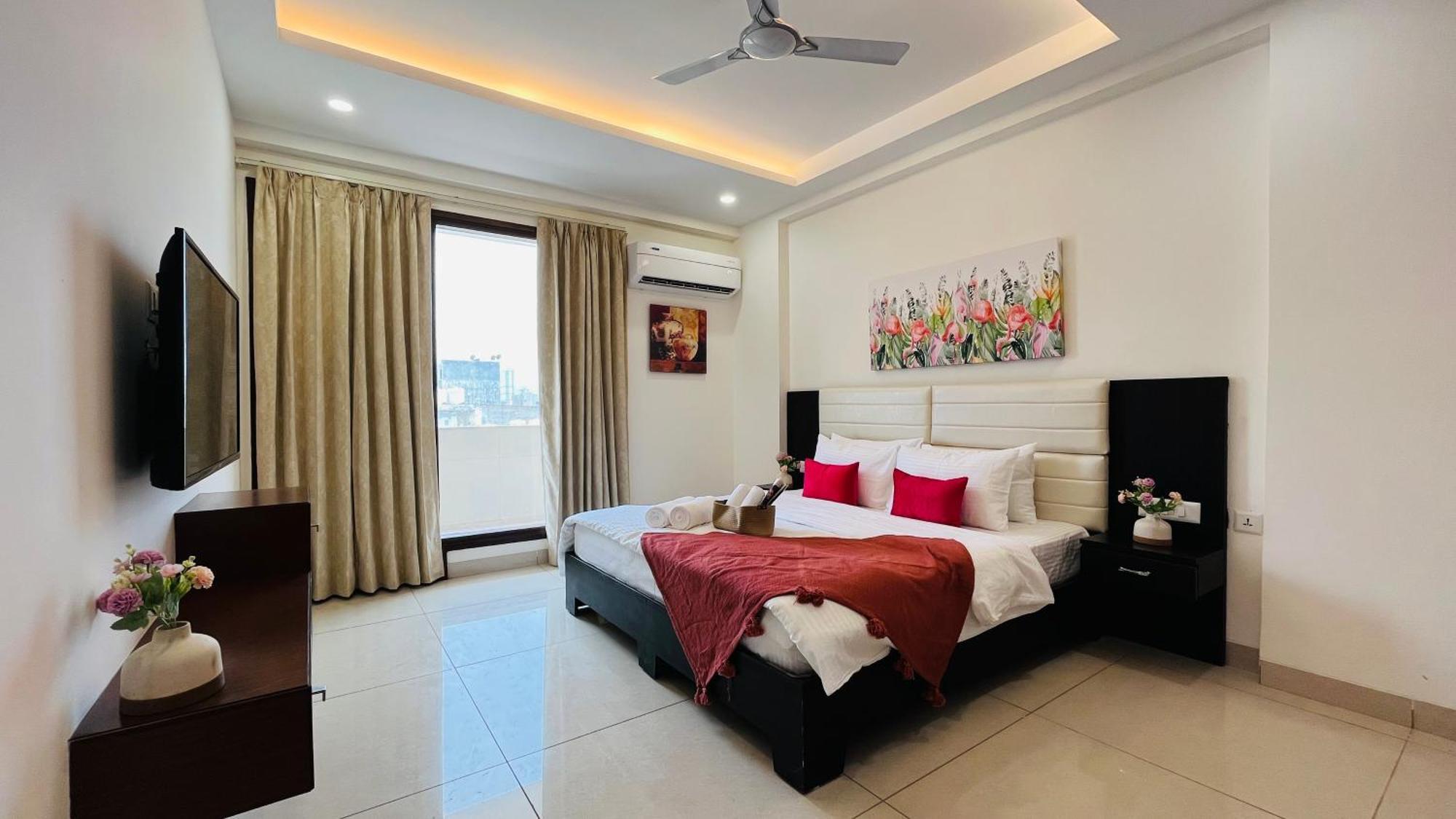 Olive Service Apartments - Golf Course Road Gurgaon Eksteriør billede