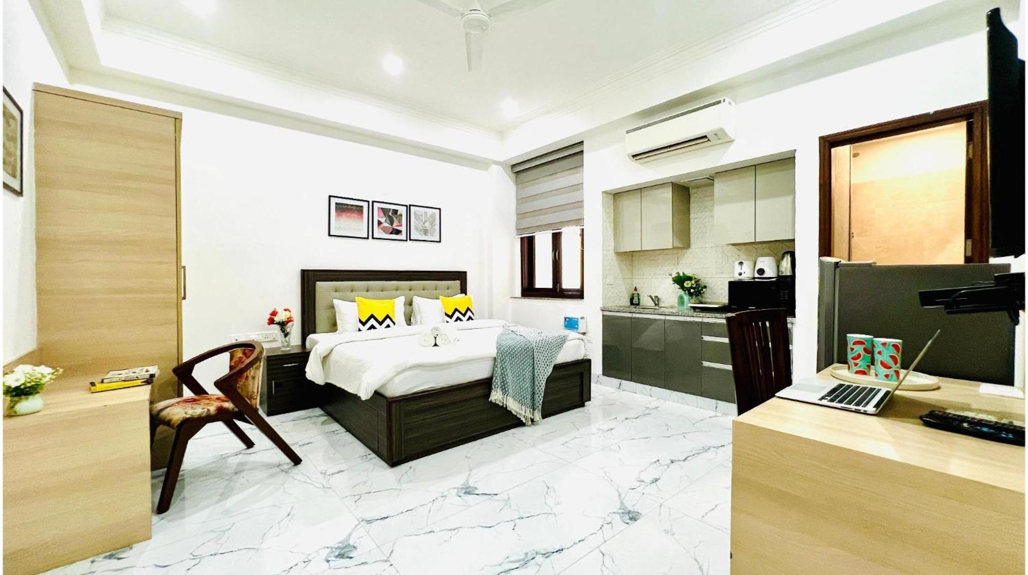 Olive Service Apartments - Golf Course Road Gurgaon Eksteriør billede
